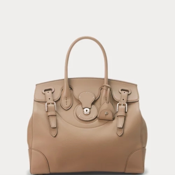 NWT Ralph Lauren Collection Ricky 33, Pebbled Taupe - Picture 2 of 10